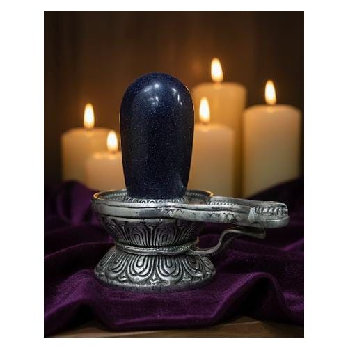 Premium Blue Goldstone Shivling